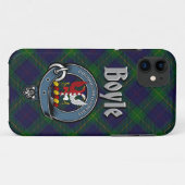 Boyle Clan Badge & Tartan Phone Case (Achterkant (horizontaal))