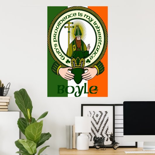 Boyle Clan Motto Poster Print (Thuiskantoor)