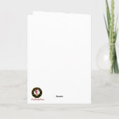 Boyle Crest & Tartan w/Robin gepersonaliseerd Kaart (Achterkant)