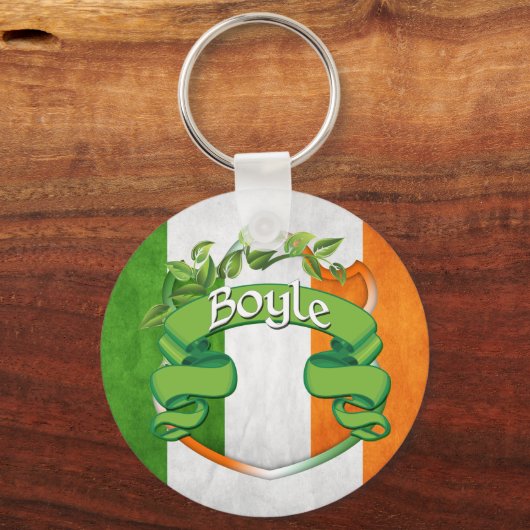 Boyle Irish Shield Sleutelhanger (Voorkant)