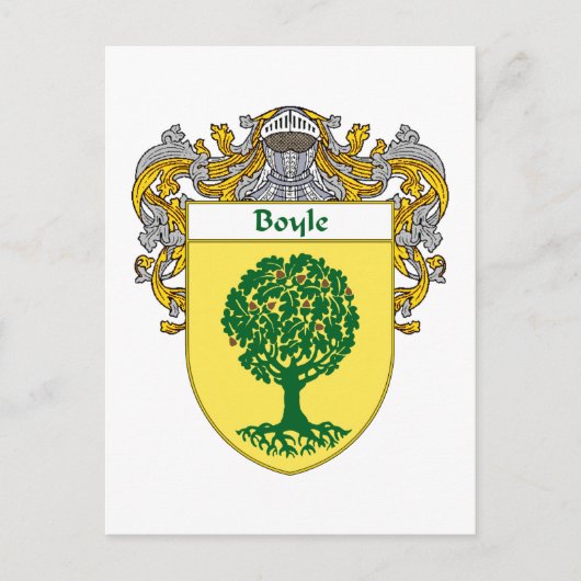 Boyle-wapenschild (Beheerd) Briefkaart (Voorkant)
