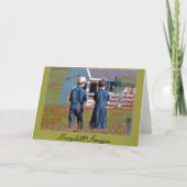 Boy'n Girl Fishing Greeting Card Kaart (Achterkant)
