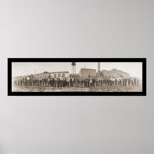 Boyne City, MI Tanning Foto 1913 Poster (Voorkant)