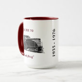 Boyne City Mok - Darker Maroon Color (Voorkant links)