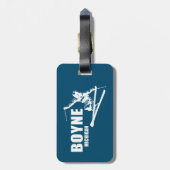 Boyne Mountain Resort Michigan Skier Bagagelabel (Achterkant verticaal)
