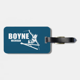 Boyne Mountain Resort Michigan Skier Bagagelabel
