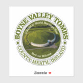 Boyne Valley Tombs (rood) Sticker (Vel)