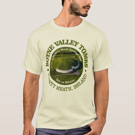 Boyne Valley Tombs (rood) T-shirt (Voorkant)