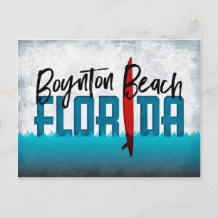 Boynton Beach Briefkaart Florida Surfboard