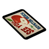 Boynton Beach Florida Apple - Vintage Travel Magneet (Rechterzijde)