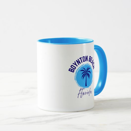 Boynton Beach Florida Coffee Mug Mok (Voorkant rechts)