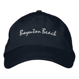 Boynton Beach Florida Geborduurde Honkbalpet Pet