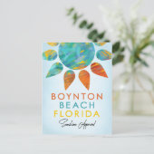 Boynton Beach Florida Sunshine Travel Briefkaart (Staand voorkant)