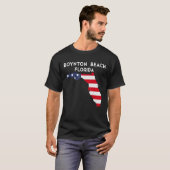 Boynton Beach Florida USA Travel Flo T-shirt (Voorkant volledig)
