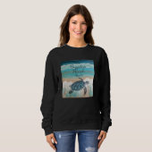 Boynton Beach Florida Zee Schildpad Lover Coastal  Trui (Voorkant volledig)