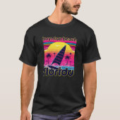 Boynton Beach Retro 80s Style Souvenir Beach T-shirt (Voorkant)
