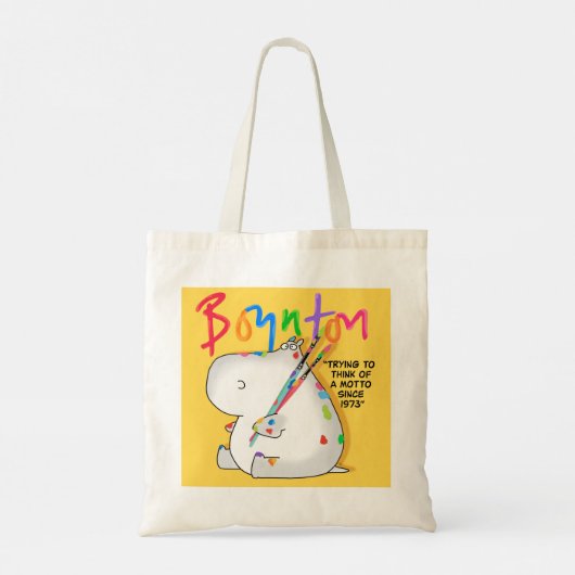Boynton Hippo Logo Tote Bag (Achterkant)
