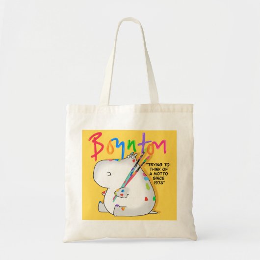 Boynton Hippo Logo Tote Bag (Voorkant)
