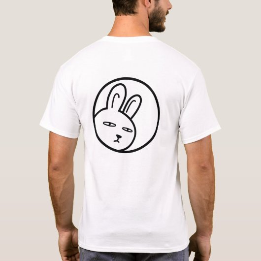 BoyRabbit#z01 (Clip art of adolescent rabbit) T-shirt (Achterkant)