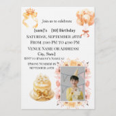 Boy's 10th Birthday Photo Party Invitation | Doubl Kaart (Voorkant)