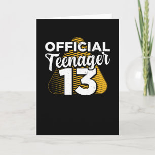 Boys 13th Birthday Officiële tiener Kaart