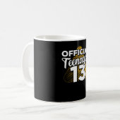 Boys 13th Birthday Officiële tiener Koffiemok (Voorkant links)