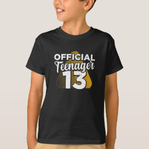 Boys 13th Birthday Officiële tiener T-shirt