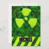 Boys 16th Birthday Gothic Bio-hazard Kaart (Voorkant)