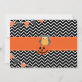 Boys 1st Birthday Halloween Birthday Invite Kaart (Achterkant)