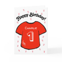 Boy's 1st Birthday Red football shirt