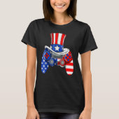 Boys 4th Of July Video Game American Flag Uncle Sa T-shirt (Voorkant)