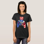 Boys 4th Of July Video Game American Flag Uncle Sa T-shirt (Voorkant volledig)