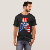 Boys 4th Of July Video Game American Flag Uncle Sa T-shirt (Voorkant volledig)
