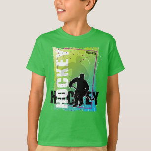 Boys Abstracte Hockey Player T-shirt