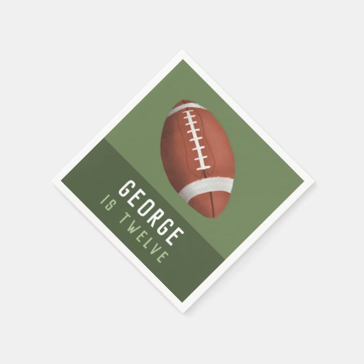 Boys American Football Kinderen van Birthday Servet (Hoek)