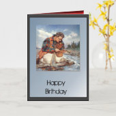 Boys and Blogkes - Fishing on the river Kaart (Gele Bloem)