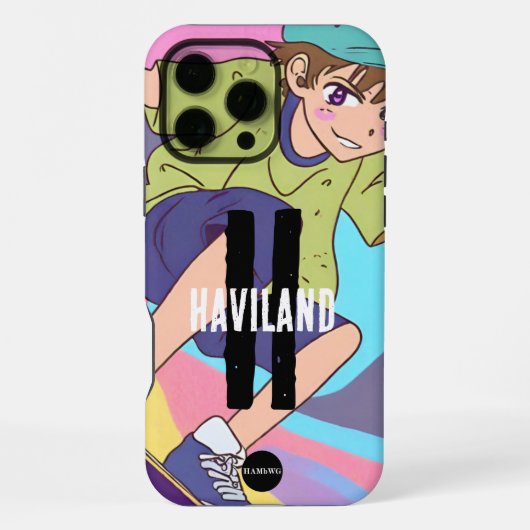 Boy's Anime Style Custom Mobiele Telefoon Case HAM iPhone Hoesje (Achterkant)
