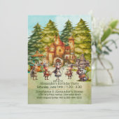 Boys Atlantis The Lost Empire Birthday Invitation Kaart (Staand voorkant)