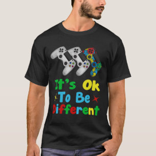 Boys Autism Gift Game Autism Awareness Maand Day M T-shirt