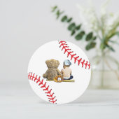 Boy's Baby shower Baseball Theme Invitation Save The Date (Staand voorkant)