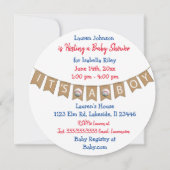 Boy's Baby shower Baseball Theme Invitation Save The Date (Achterkant)
