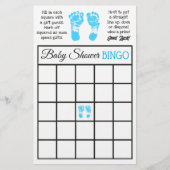 Boy's Baby shower Bingo en Wie kent mama het beste Flyer (Voorkant)