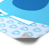 Boys Baby shower Blue Elephant Party Banner Poster (Hoek)