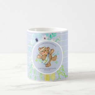 BOYS BAPTISM - BLUE Angel Teddy Persoonlijk Koffiemok