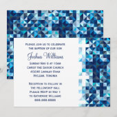 Boys Baptisme Baby Dedicatie Eerste Heilige Commun Kaart (Voorkant / Achterkant)