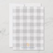 Boys Barnyard First Birthday Invite Kaart (Achterkant)