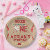 Boys Baseball 1e verjaardag Papieren Bordje (Feest)