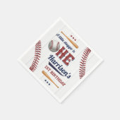 Boys Baseball 1e verjaardag Servet (Hoek)