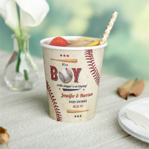 Boys Baseball Baby shower Papieren Bekers
