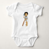 Boy's Baseball Body Suit Romper (Voorkant)